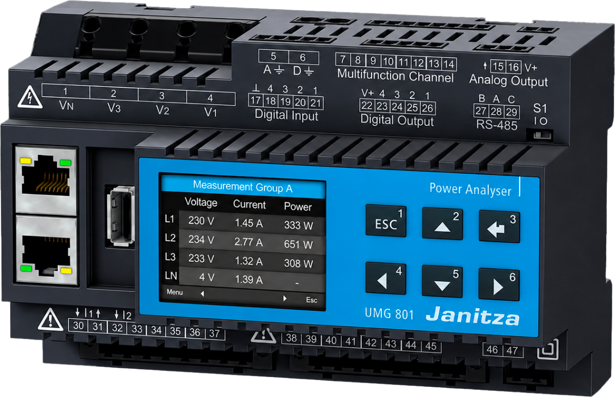 Analisador de energia modular UMG 801